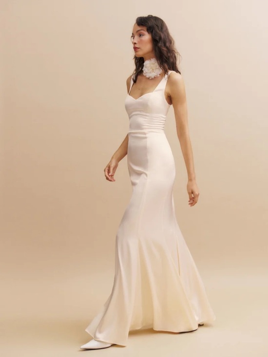 Reformation Dresses & Skirts - Reformation Payton Satin Dress in Fior Di Latte - new with tags